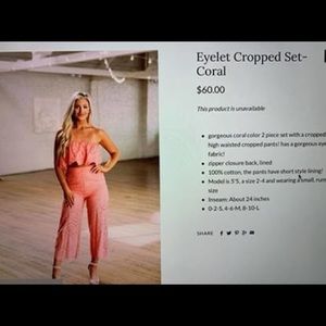 Two piece set. Never worn